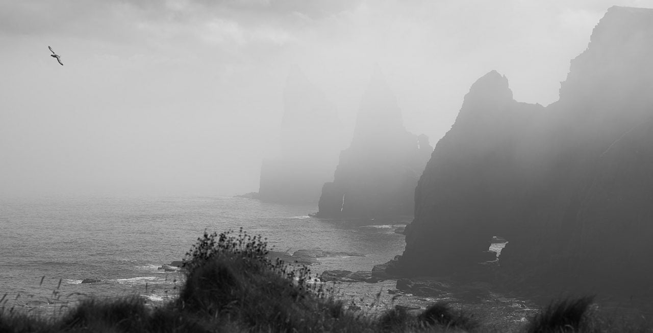 Duncansby Head stacks and Thirle Door