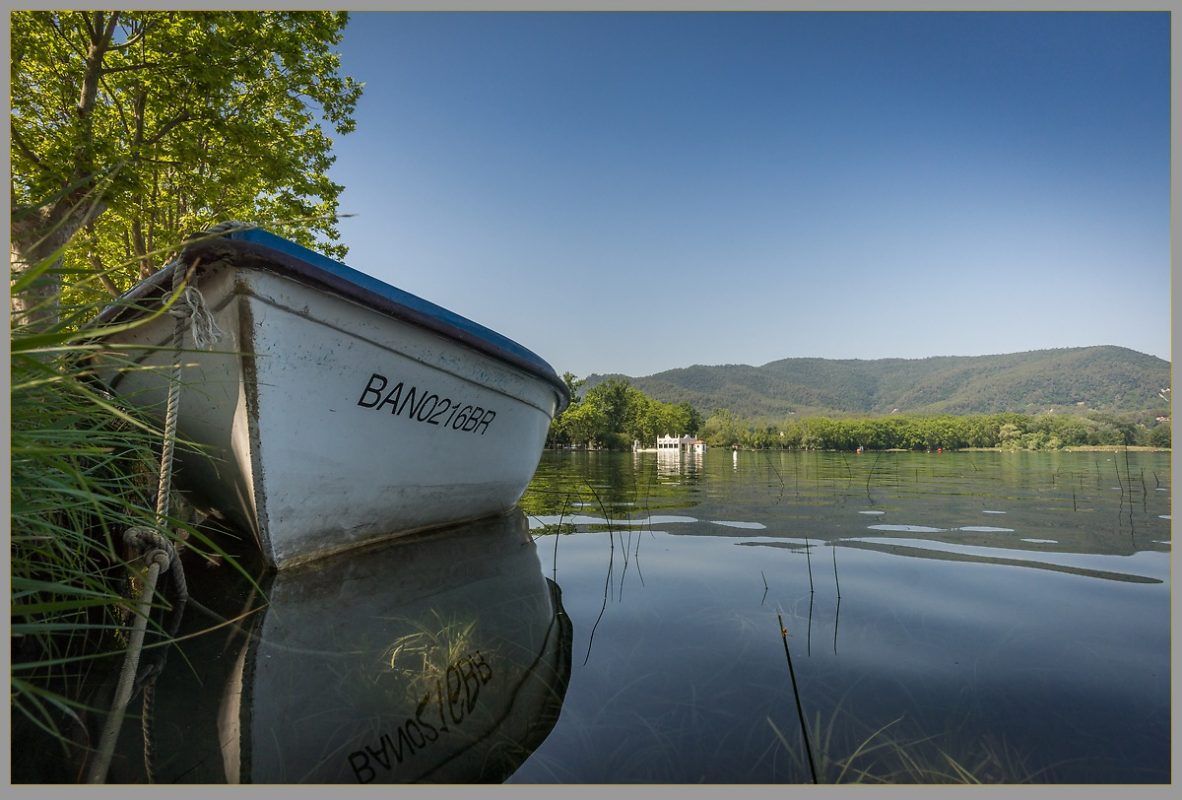 Boat on lake of Banyoles