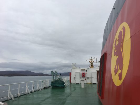MV Hebrides upper deck